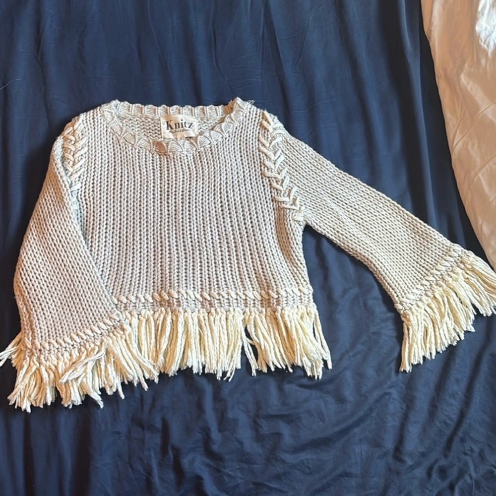 For Love & Lemons Knitz fringe sweater